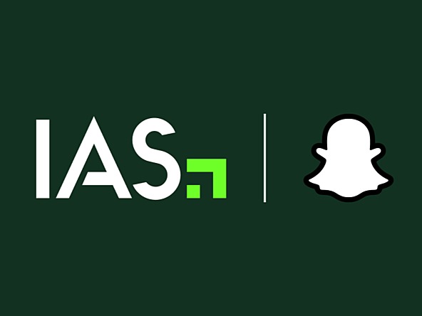 Logos for IAS and Snap Inc